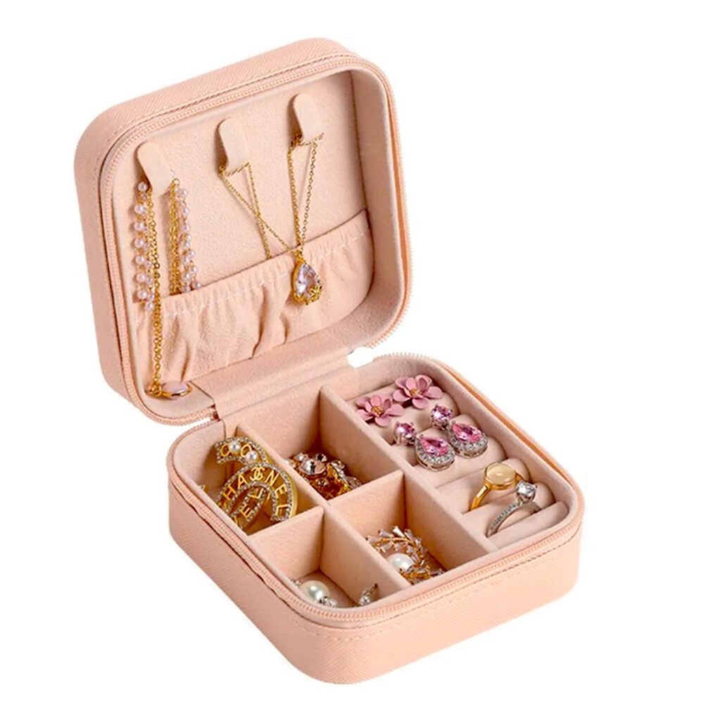Small PU Leather Jewelry Box Portable Travel Jewellery Ornaments …